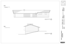 R201: Existing Elevations, South and East
