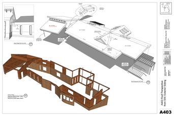A403: SW Roof Perspective; Exterior Siding